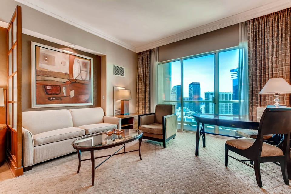 Second bedrm Living room area with queen size pullout sleeper sofa balcony