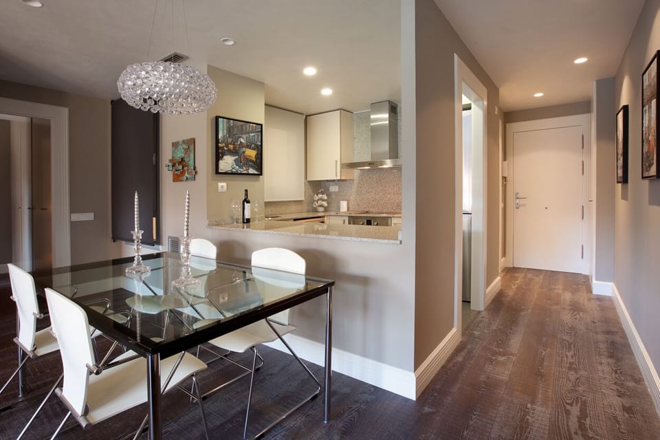 View of the dinning room-Kitchen and entrance hall