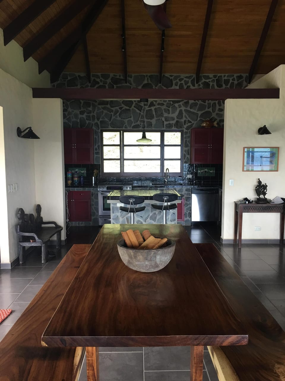 Dining room table had made from protected Guanacaste trees 