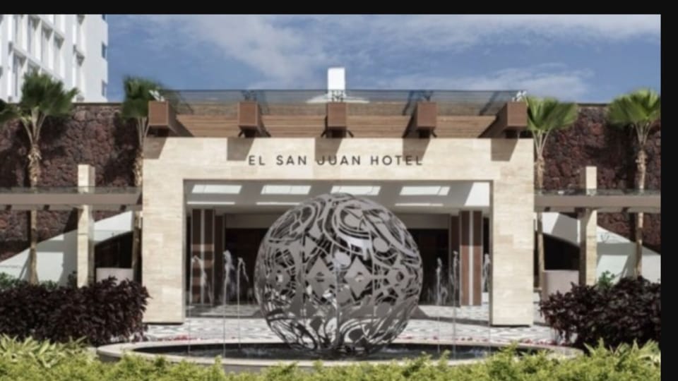 Crossing the Street to Newly Remodeled San Juan Hotel