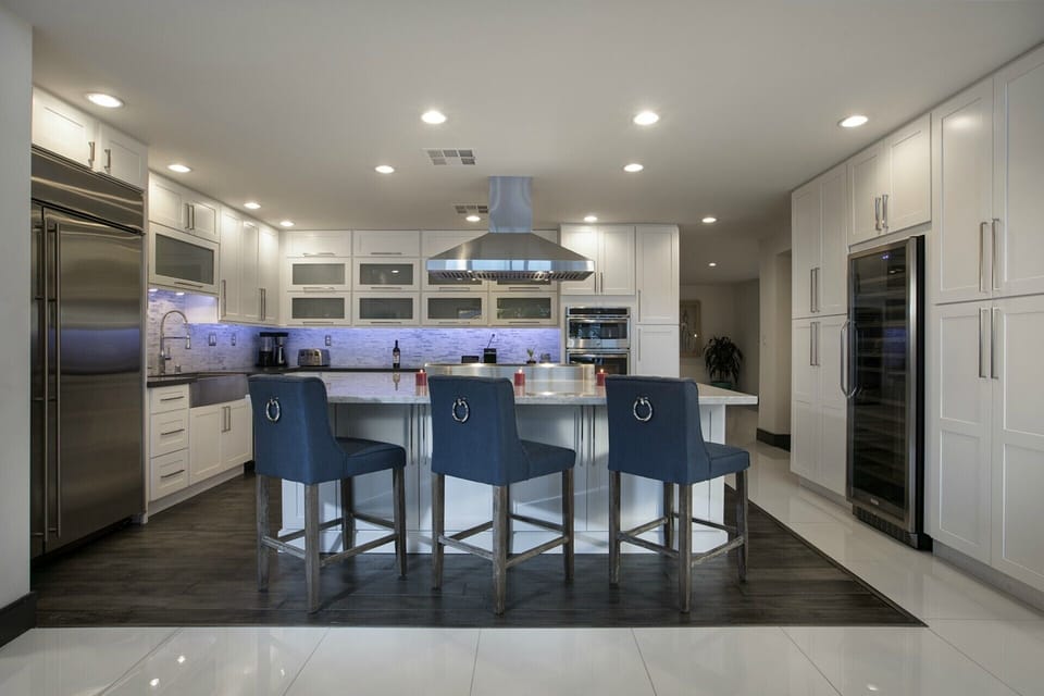 VIEW OF KITCHEN FROM GREAT ROOM