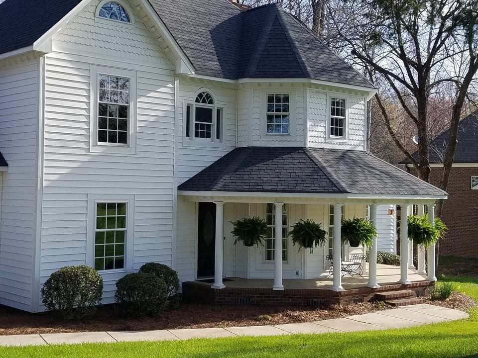 Inviting front porch