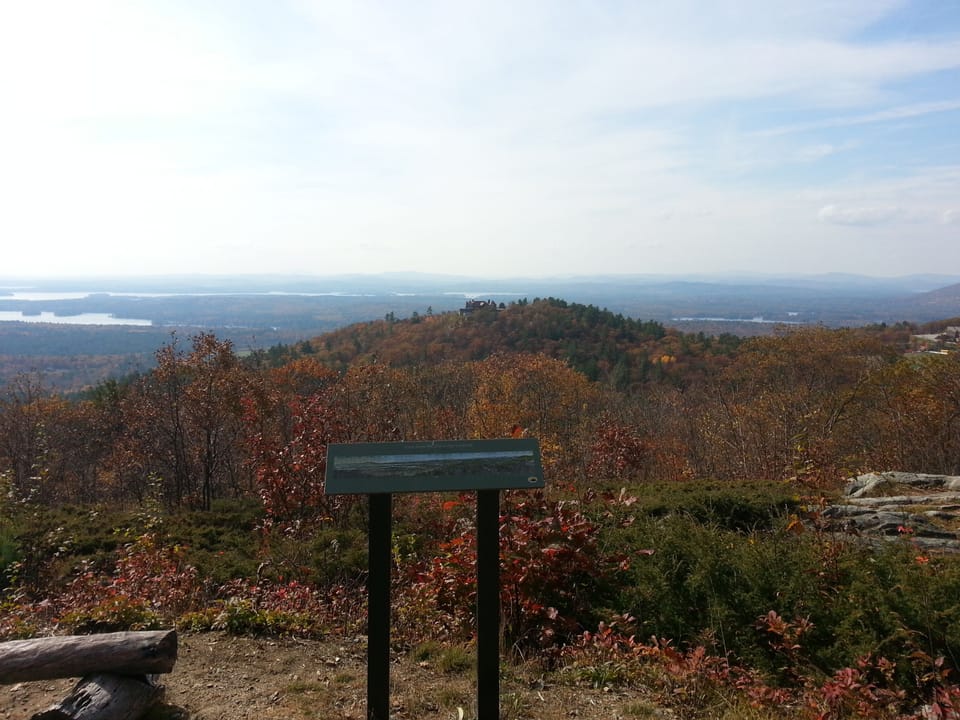 Hiking at nearby Castle in the Clouds