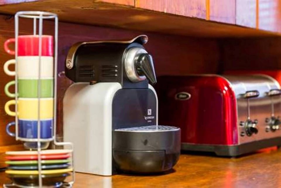 Nespresso Machine plus 2 sizes of Coffee Makers. Free coffee, tea, sugar, etc.