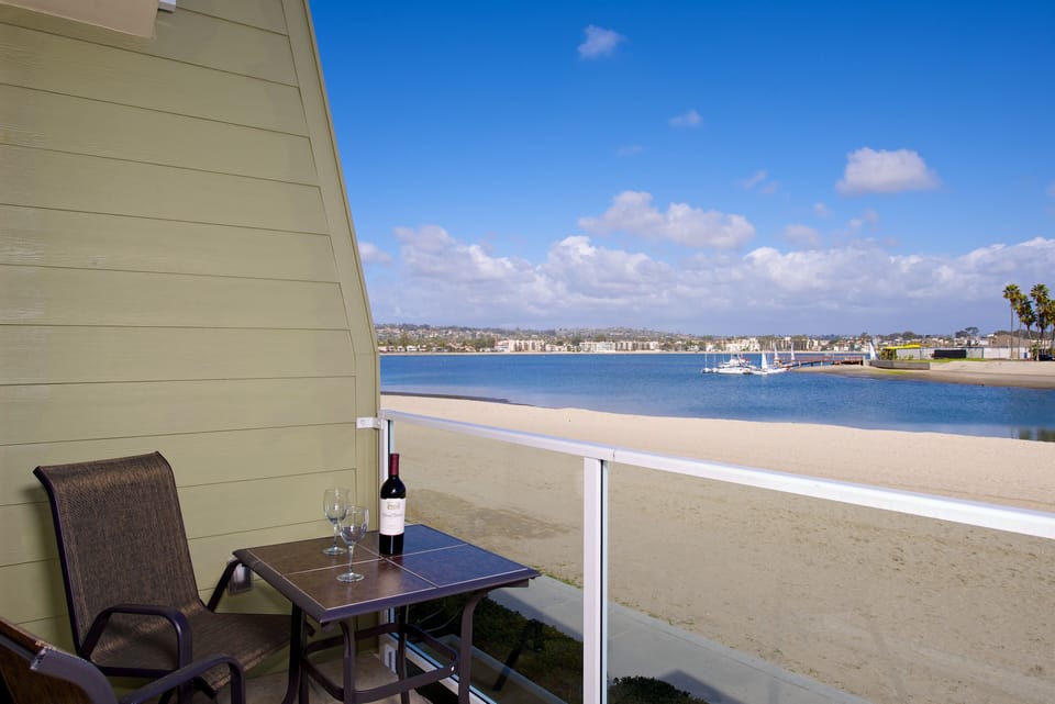 Enjoy a glass of wine while watching the world go by. 