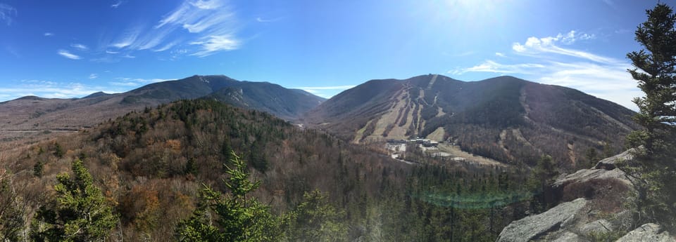 looking at cannon mt. through the notch just minutes from the house