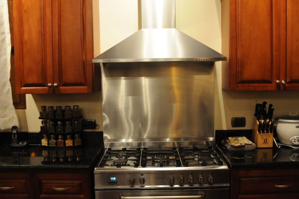 Kitchen with 6 burner Stove