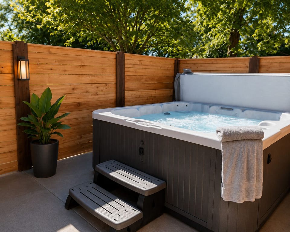 Private hot tub access is included with your stay.

Tucked behind a fully enclosed privacy fence, it's the perfect place to relax after a day of exploring, hiking, or simply enjoying life on the farm.