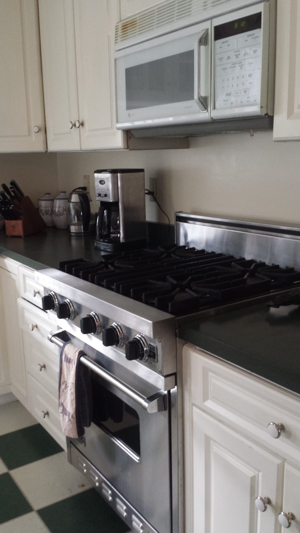 Viking stove and microwave