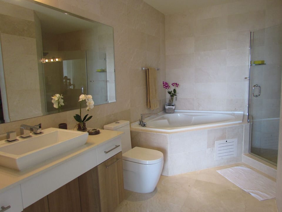 Main bathroom, with shower and jacuzzi, and dressing