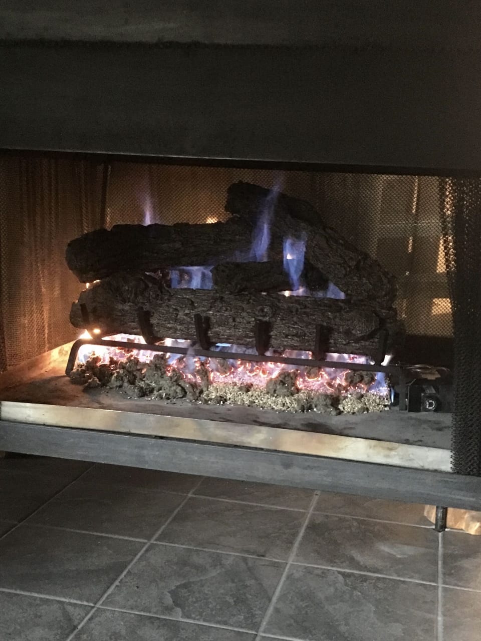 Brand new gas logs! Sit close w/ a hot drink & warm up after a day in the snow!