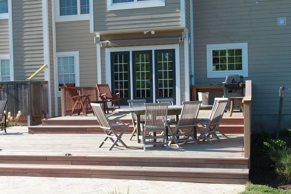 Upper read deck area with multiple seating areas