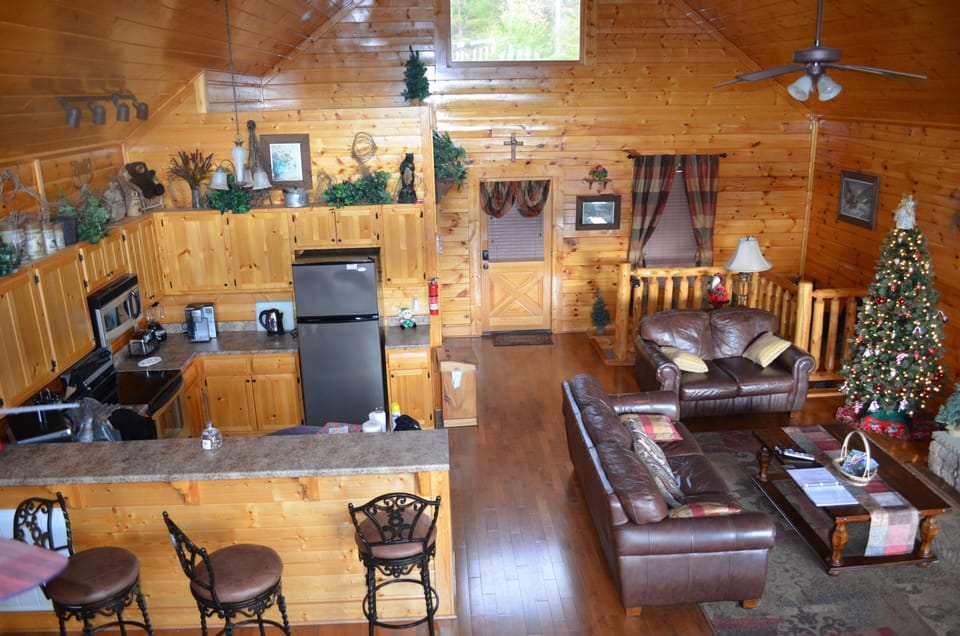 Open floor plan, View from the loft.