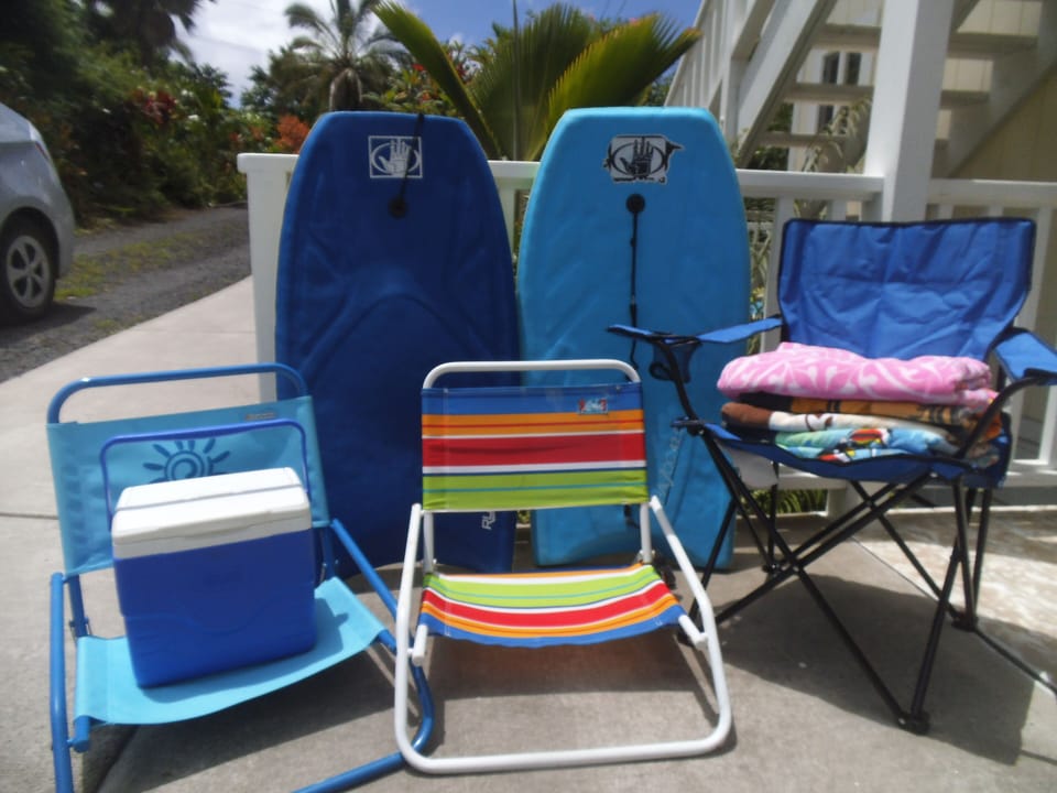 We supply beach gear.