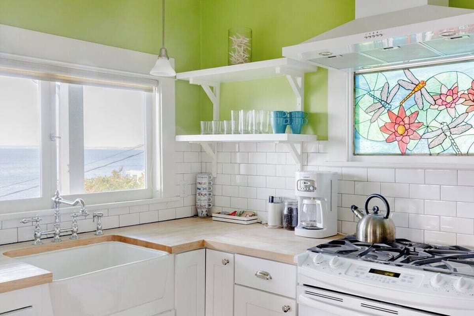 Our gorgeously remodeled kitchen makes cooking a pleasure