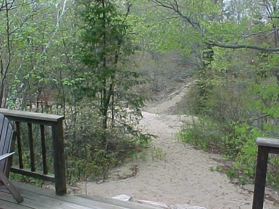 Walk off our back deck with patio furniture for 10 to our amazing back dune 