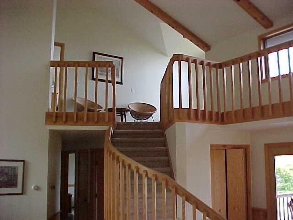 Full size HE washer & dryer in the half bath just off the rec room & kitchen