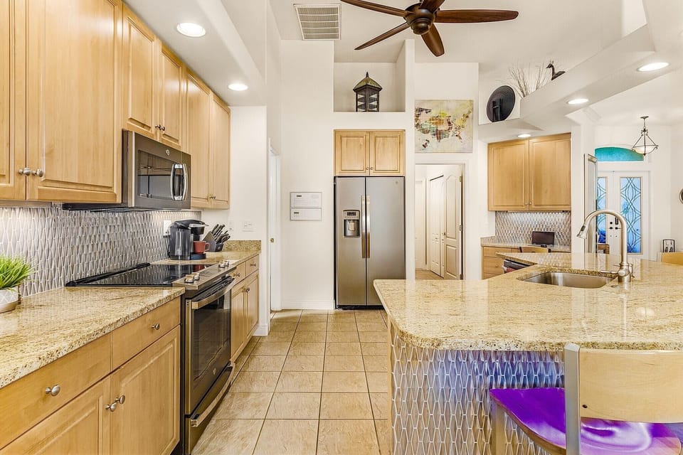 modern GE slate appliances