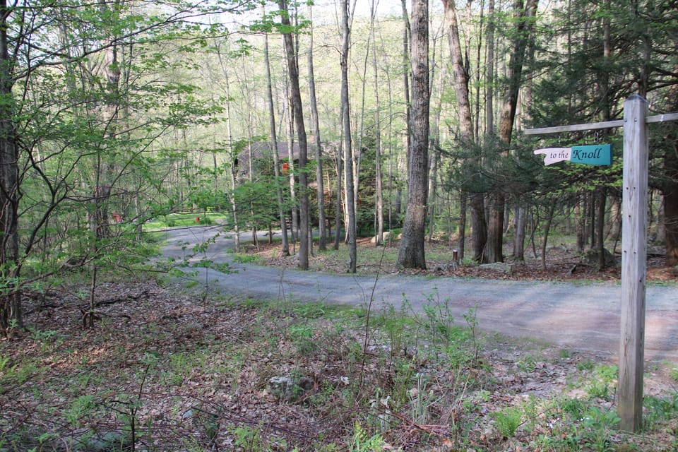 2 miles down a dirt road, there lies the driveway to the cabin
