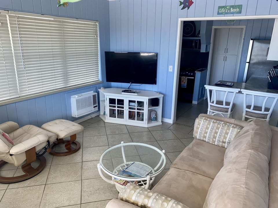 Comfy living room with Roku TV