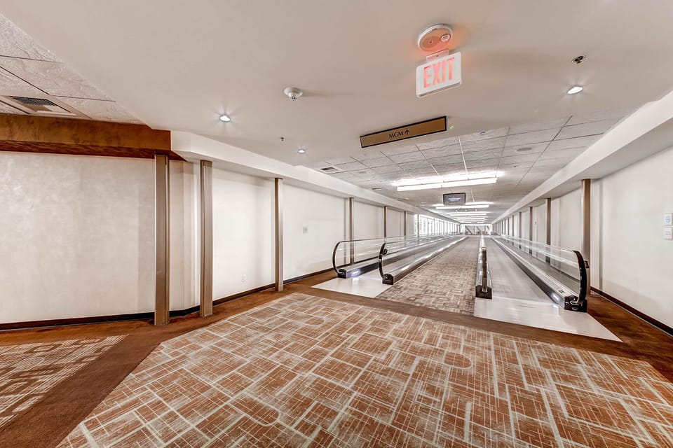 Indoor moving sidewalks that directly connect the Signature with the MGM Casino
