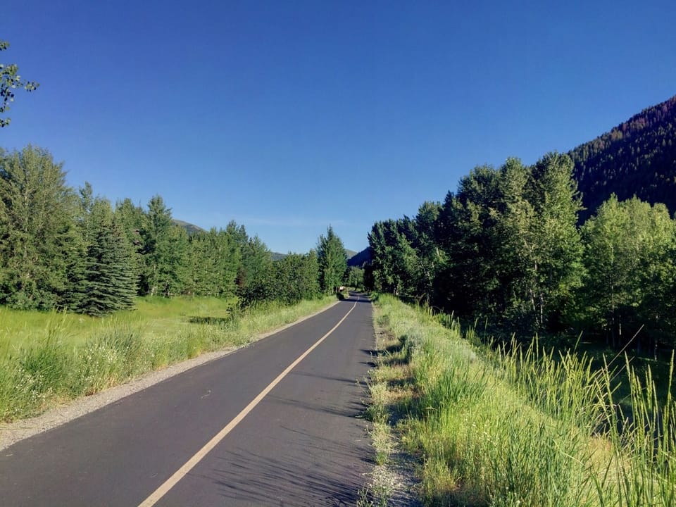 Condo is situated on the bike path