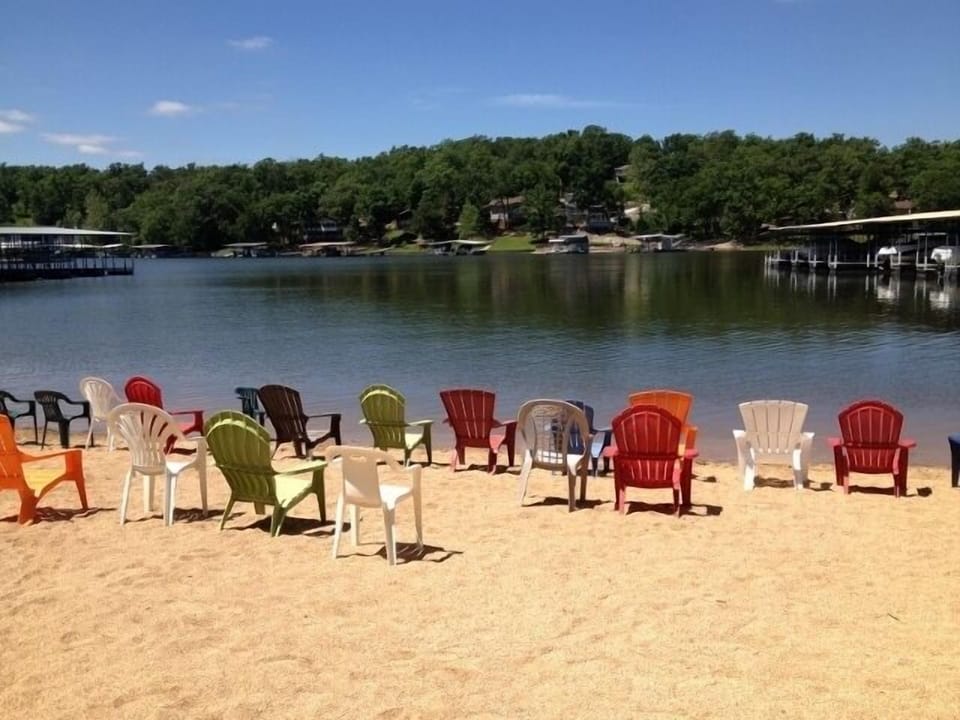 Sandy Beach at the Ledges.. The beach chairs are waiting for you!  2 Pools also!