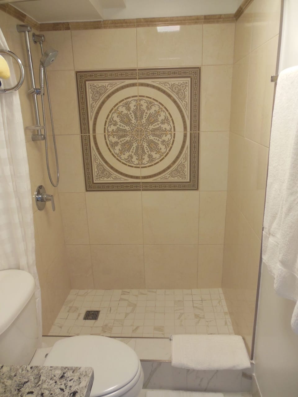 Large comfortable shower
