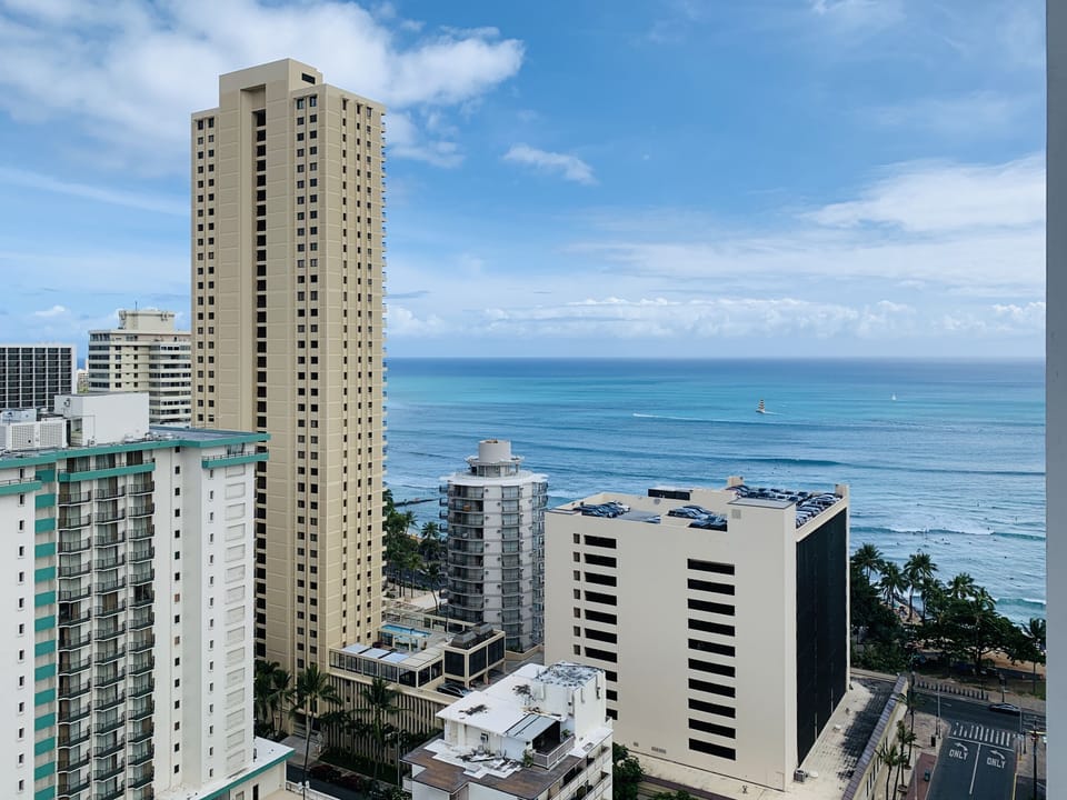 Ocean view from balcony