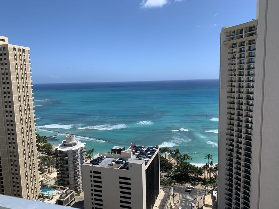 ocean view from balcony