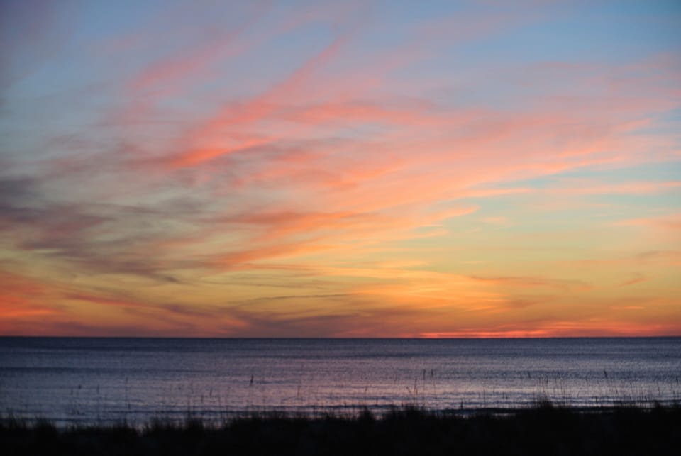 A restful sunset for a restful night.
