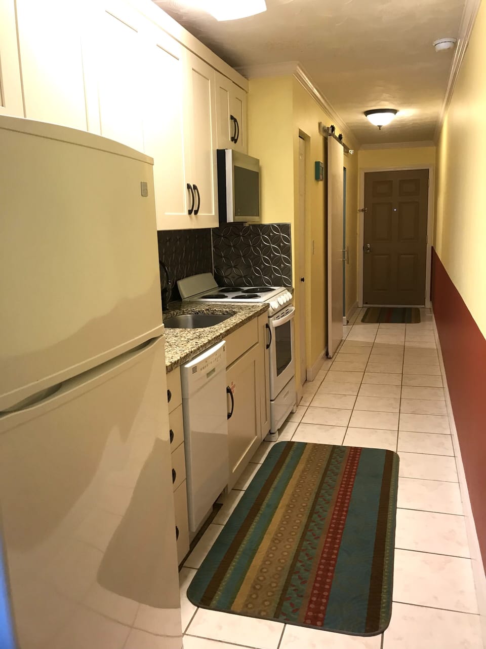 Galley type kitchen