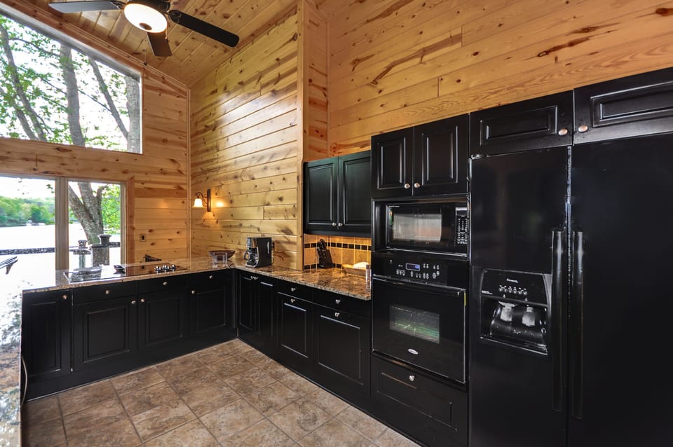 Kitchen with lots of cabinet space.
