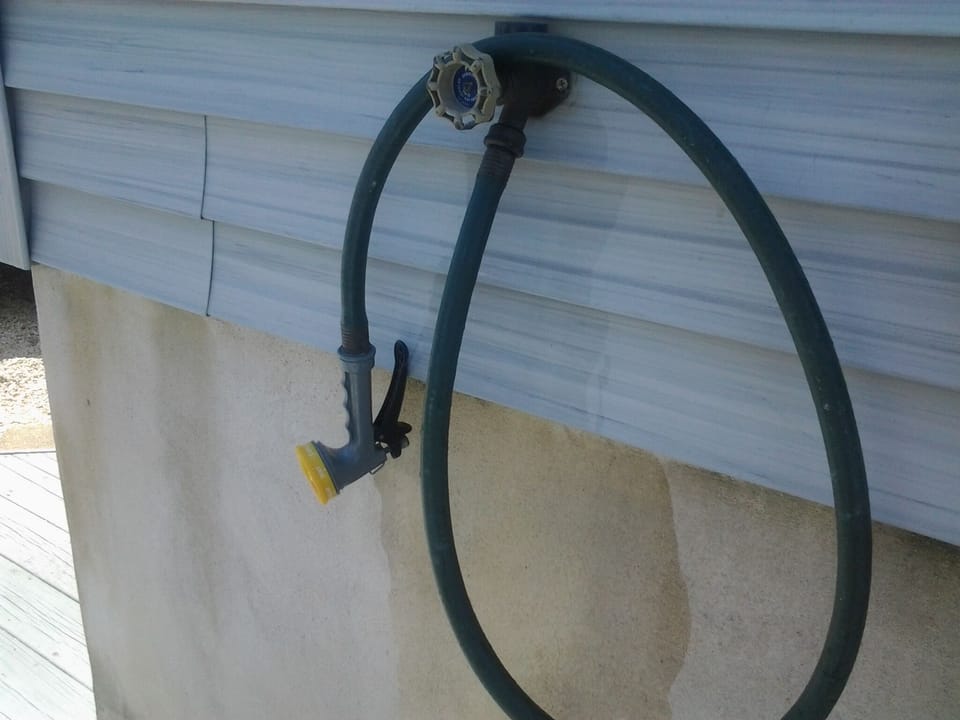 Wash off your Sandy Feet with Convenient Outdoor Shower Hose