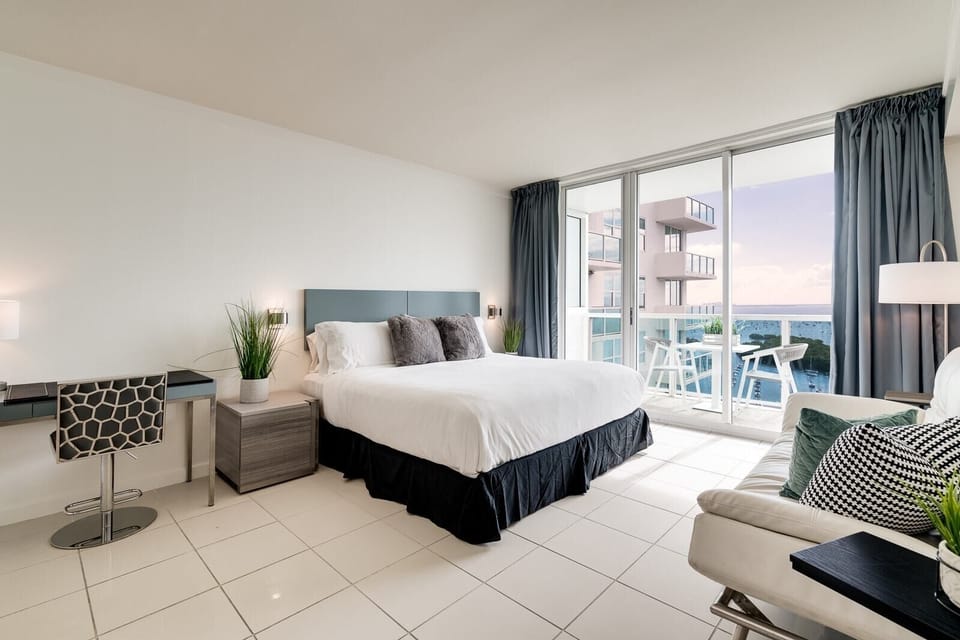King size bed with a view!