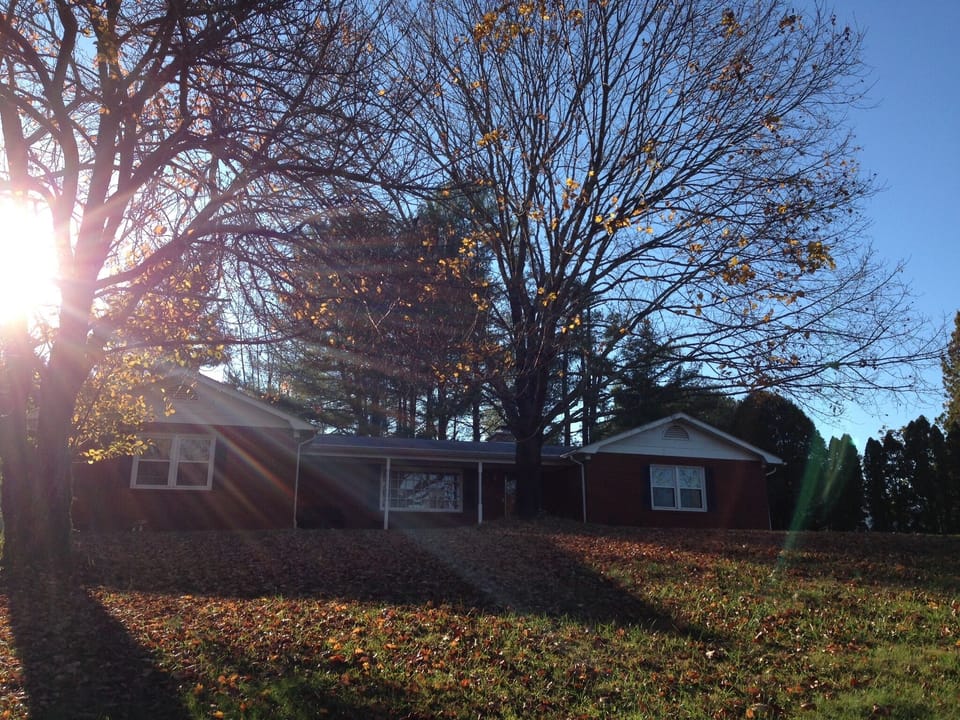 View of the whole house in Autumn.