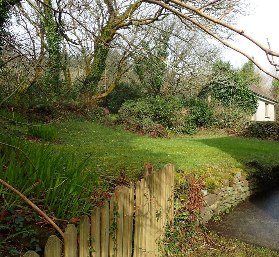 garden at rear of cottage