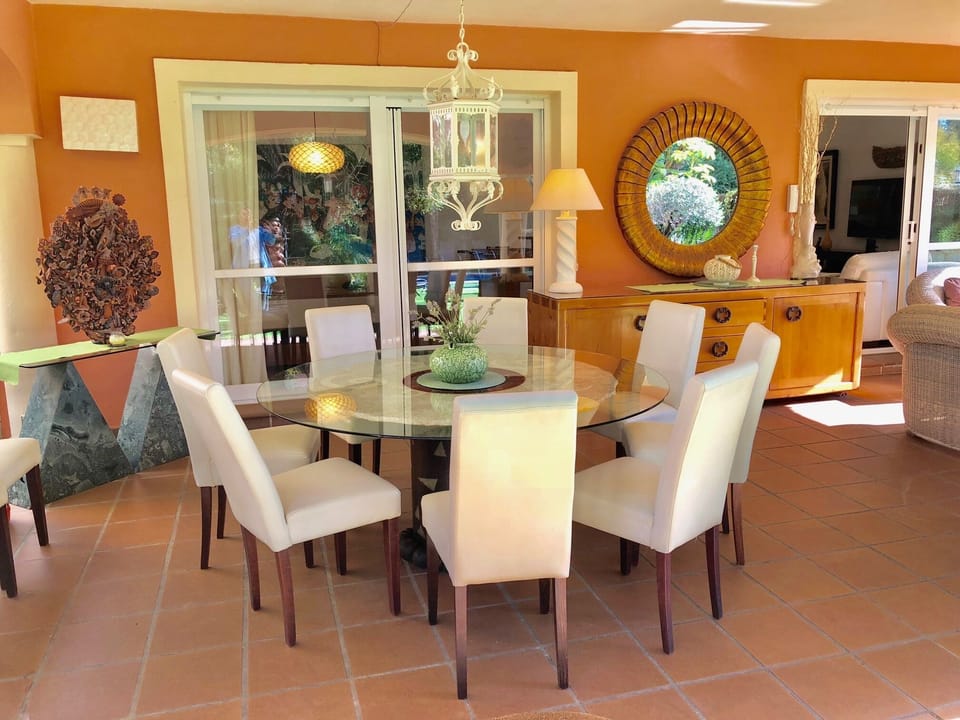 40sqm terrace with glasscurtain and dining for 10 persons