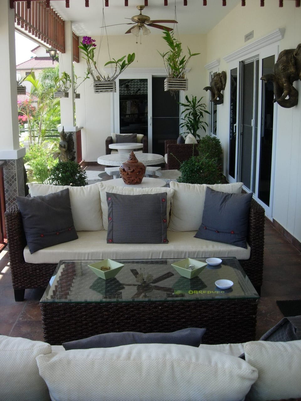 Front terrace