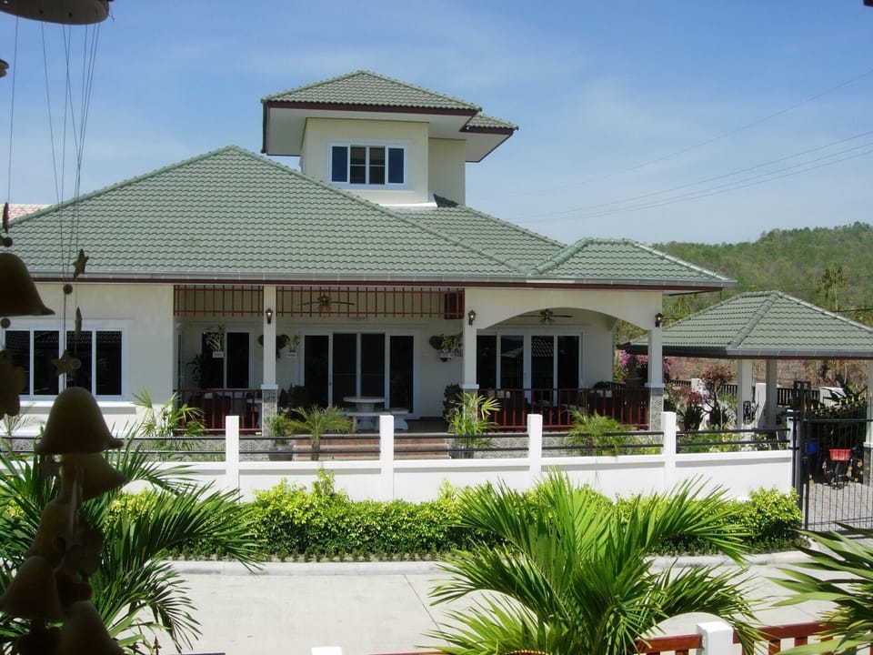 Front view of the villa