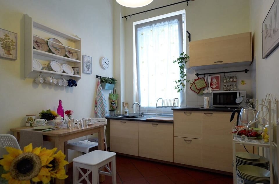 Equipped kitchen and dining table