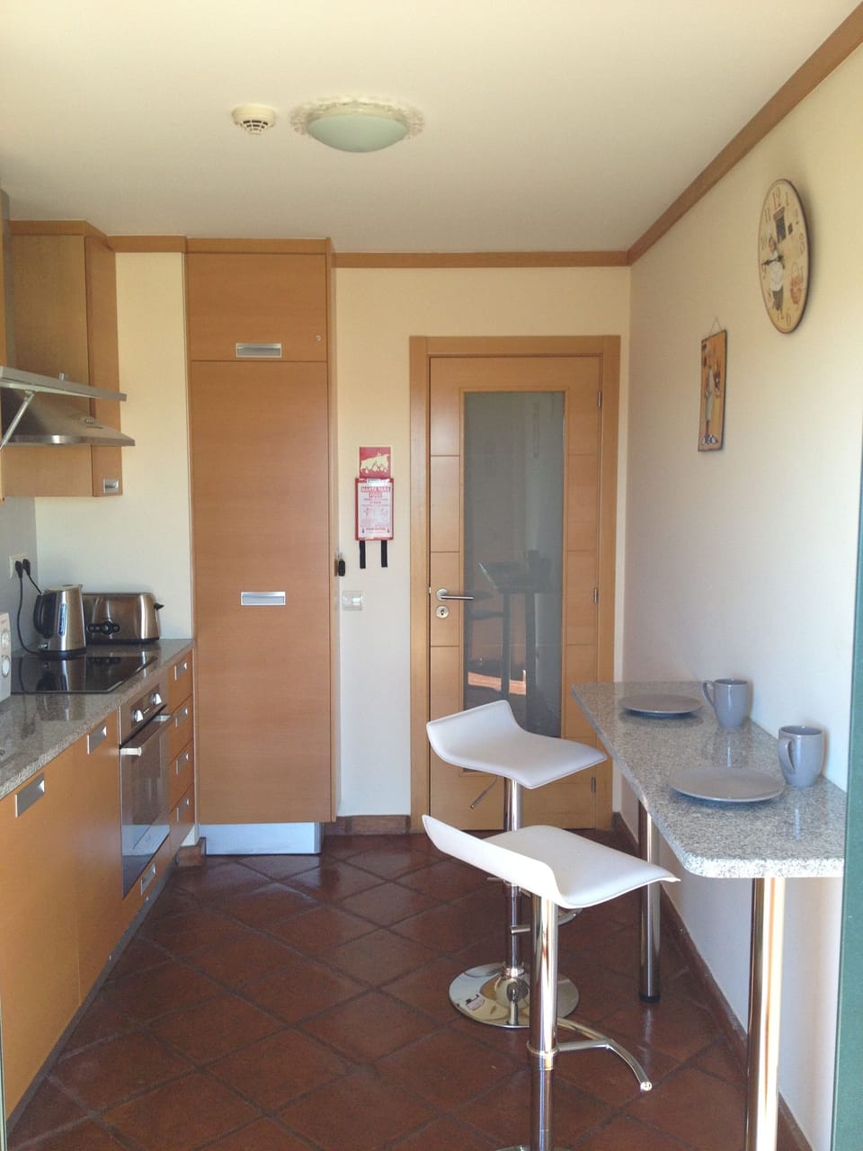 New breakfast bar and stools