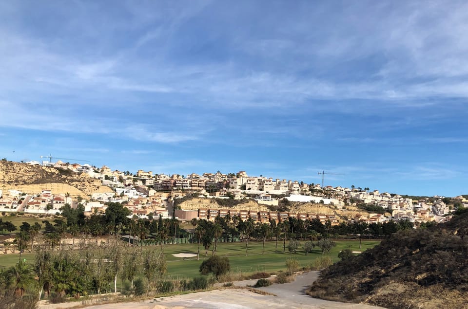 View of the village near the golf course.