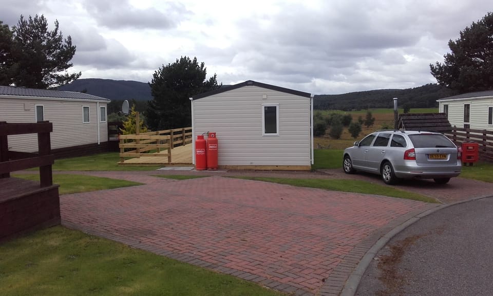 The approach to the  chalet