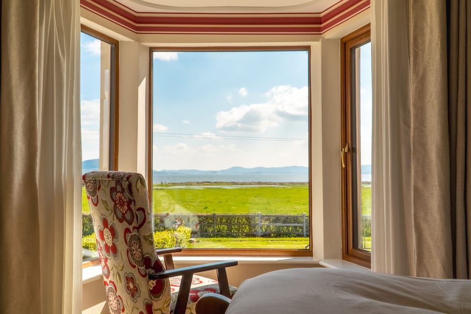View from bay windows in Bedroom One.