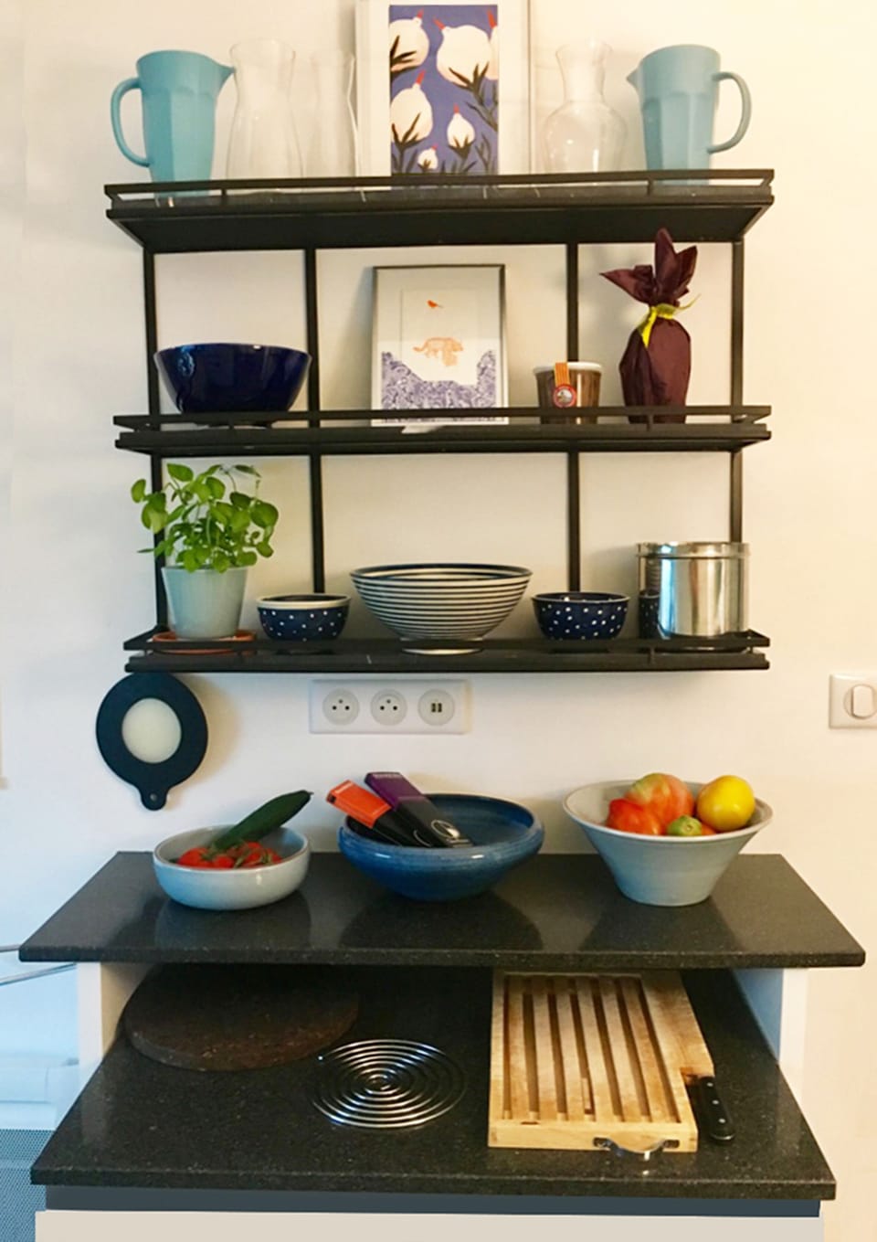 Kitchen shelves