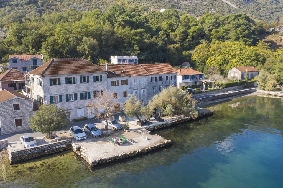 The seafront at The Stone House, Prcanj 165