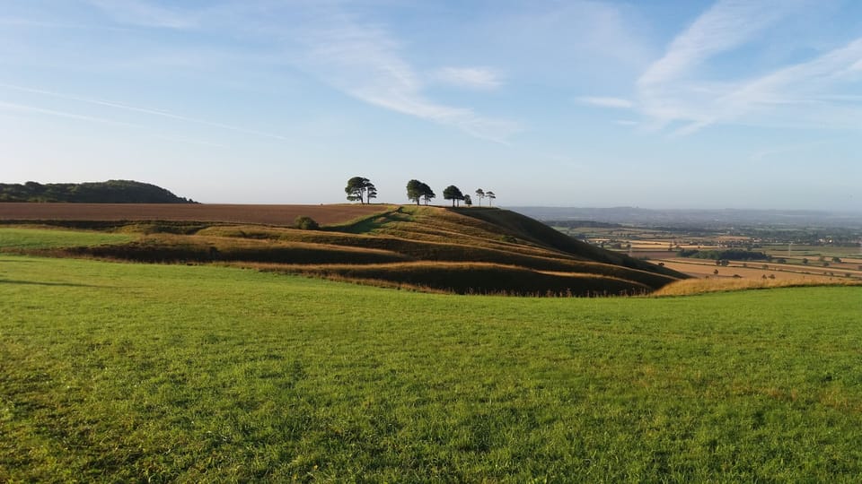 This view is taken from the top of Roundway which makes the climb worth it.