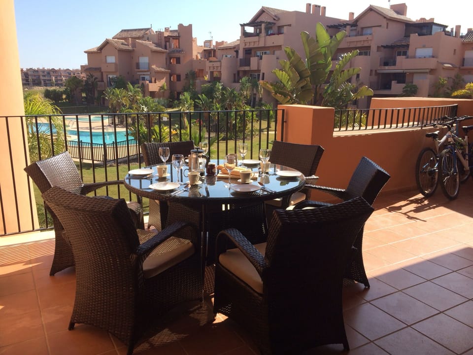Sunny Breakfast on our Terrace 