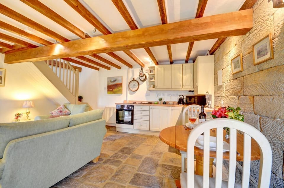 dining area and fully equipped kitchen